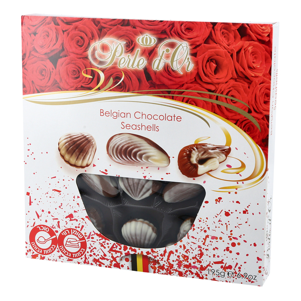 צדפי שוקולד במילוי קרם פרלין